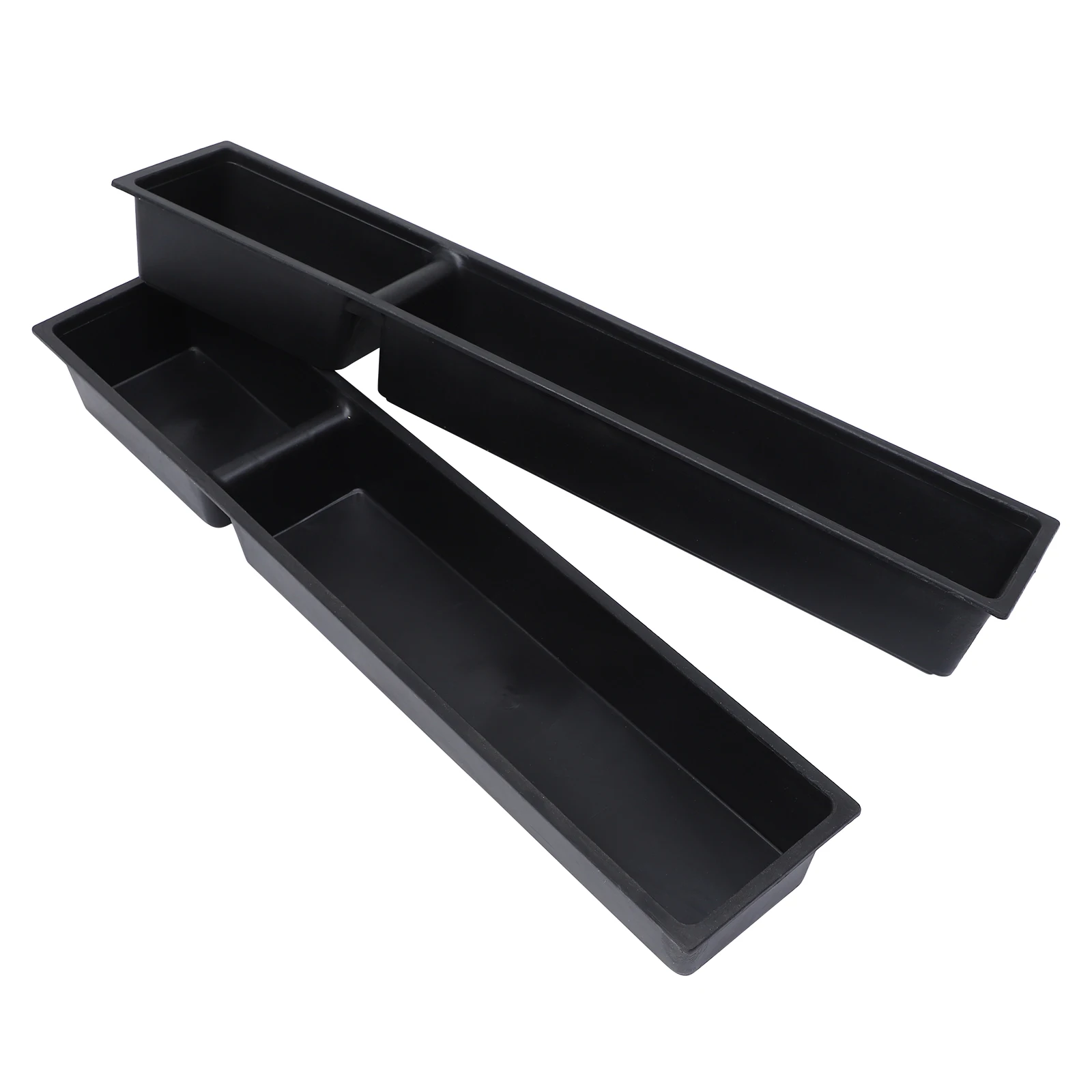 

2pcs Chicken Feeding Trough Anti-Splash Design Strong Durable Easy Clean Poultry Food Box Long Feed Container Farming Tool For
