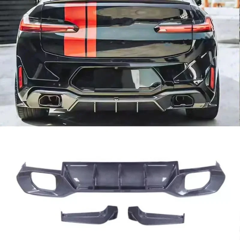 Carbon fiber Rear lip for BMW X4 G02 2022-2024 modified Auto rear small surround Tail lip Car Accessories