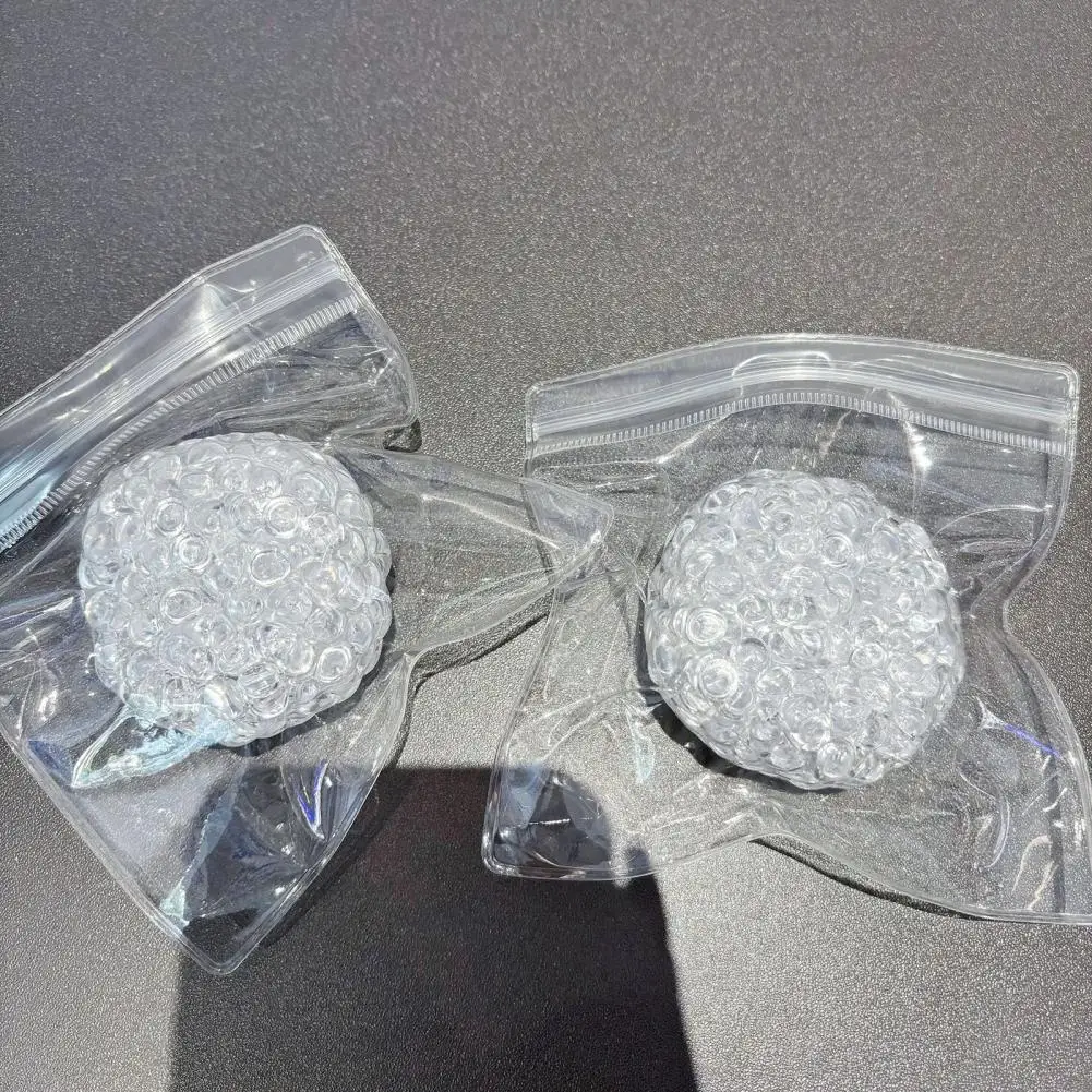 TPR-Stressball, Stressabbau-Bälle für Kinder, Teenager, Erwachsene, 2er-Pack, mit Perlen gefüllt, Angst-Squeeze-Spielzeug, tragbar, weich, TPR für Angst