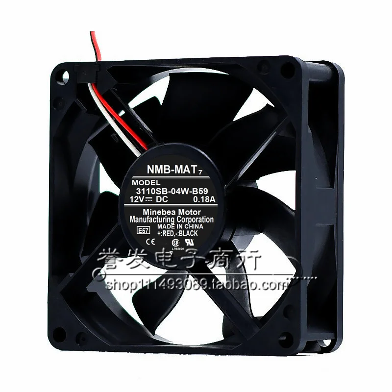 BARU ASLI 3110SB-04W-B59 12V 0.18A 8025 80x80x25mm KIPAS PENDINGIN RADIATOR