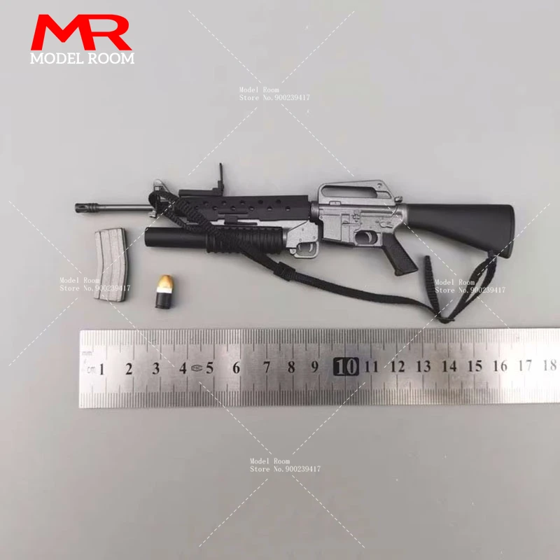ZYTOYS 1/6 Scale M16A1+M203 Model Soldier Gun Scene Accessories Props Fit 12'' Soldier Action Figure Body Dolls