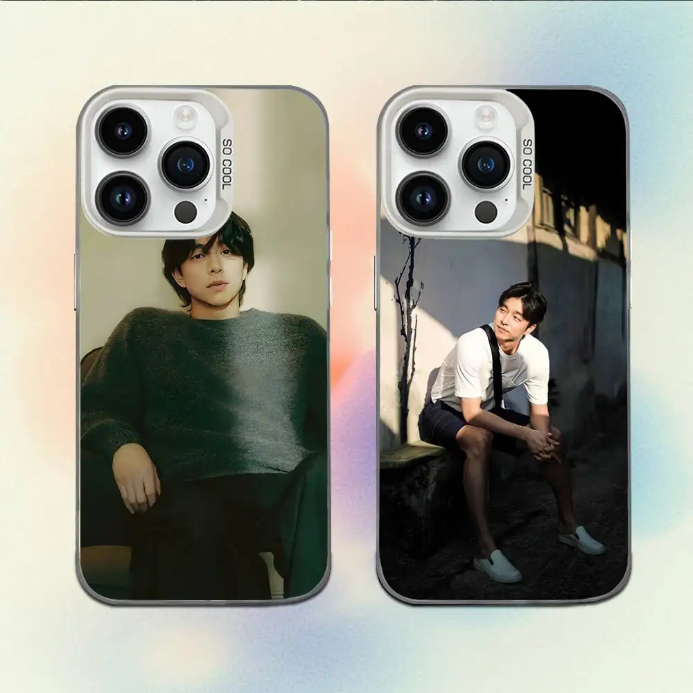 

G-Gong yoo Korea Phone Case For iPhone 16,15,14,13,12,11,Mini,Pro,E,MAX White Candy Matte Shockproof Cover