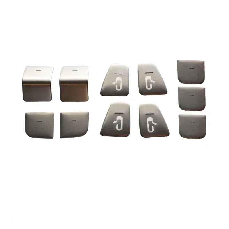 11PCS Aluminum Alloy Inner Door Window Switch Button Trim Cover For Tesla Model 3 Model Y Switch Button Sticker