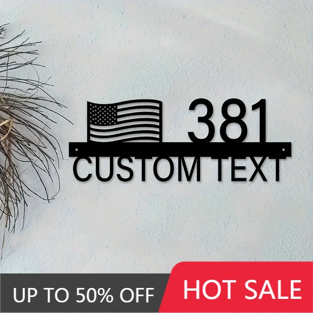 

Home Decor,Handcrafted Tailored Metal Residence Number Sign Personalized Address Plaque for Decor Wall Mounted Ideal Housewarmin