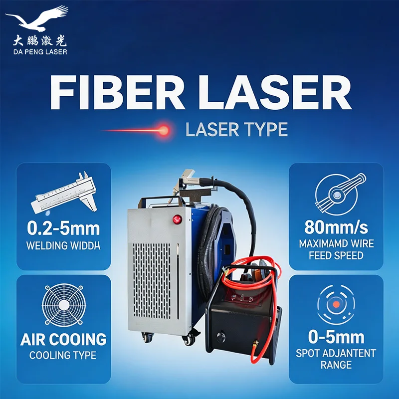 Laser Welding 1500W 2000W 3000W Portable Air Cooled 4 In 1 Handheld Laser Welder Cleaner Cutter Fast Than TIG