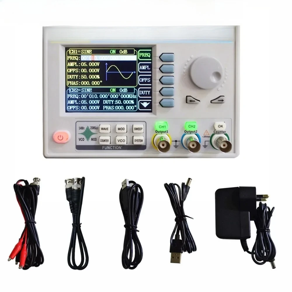 FY6200 Dual Channel Function/Arbitrary Waveform DDS Signal Generator/Frequency Counting/Panel Signal Source