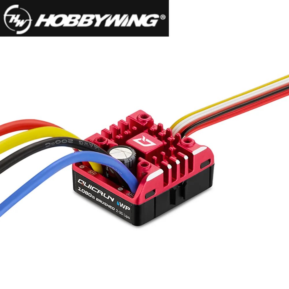 

Hobbywing QuicRun ESC 1:10 1/8 Upgrade 1080 G2 Crawler Brush Brushed WP 80A Electronic Speed Controller 540 550 775 Adaptation