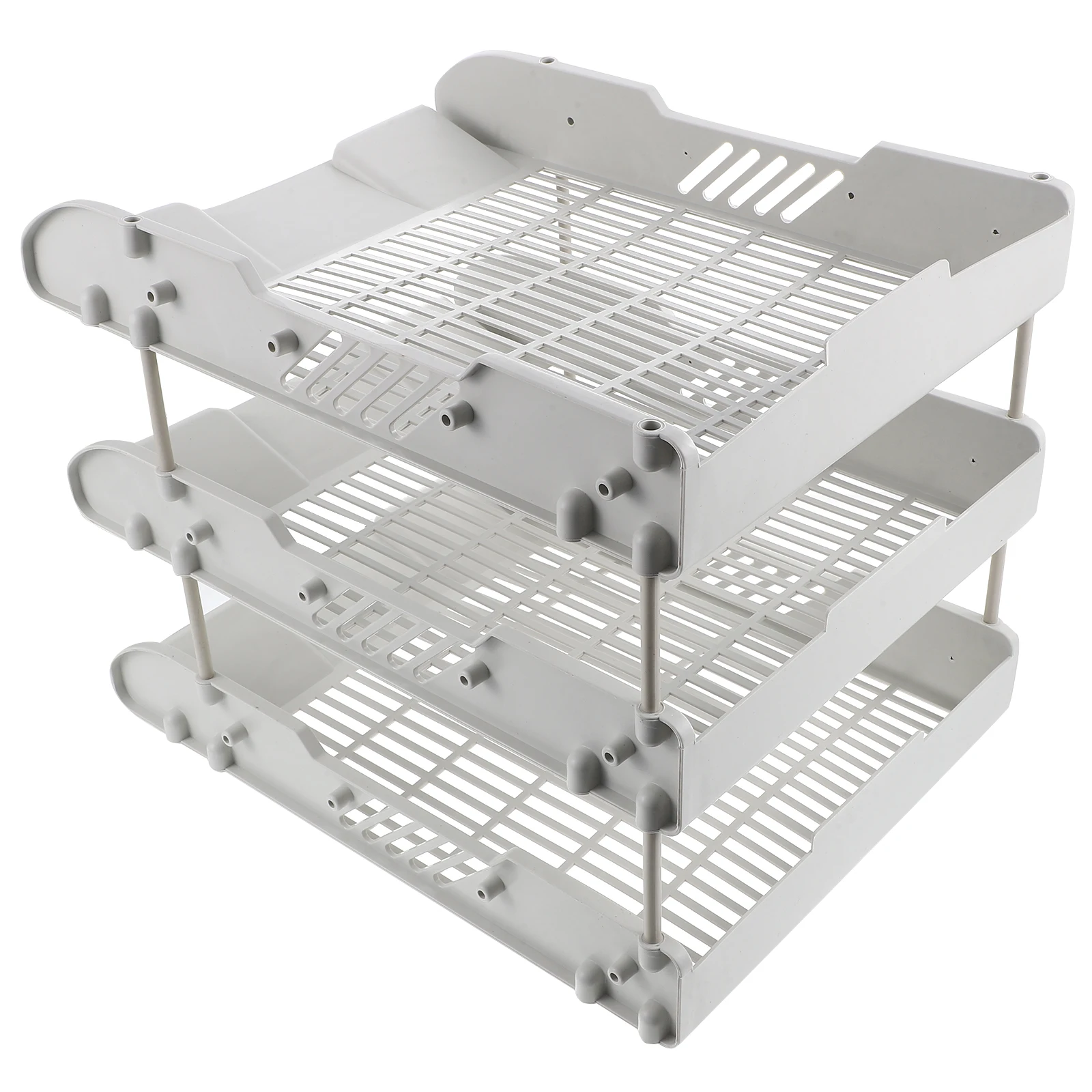 

Desktop Organizer 3 Tier Document Letter Tray File Holder Paper Sorter Storage Rack Office Desk Magazine Organizer