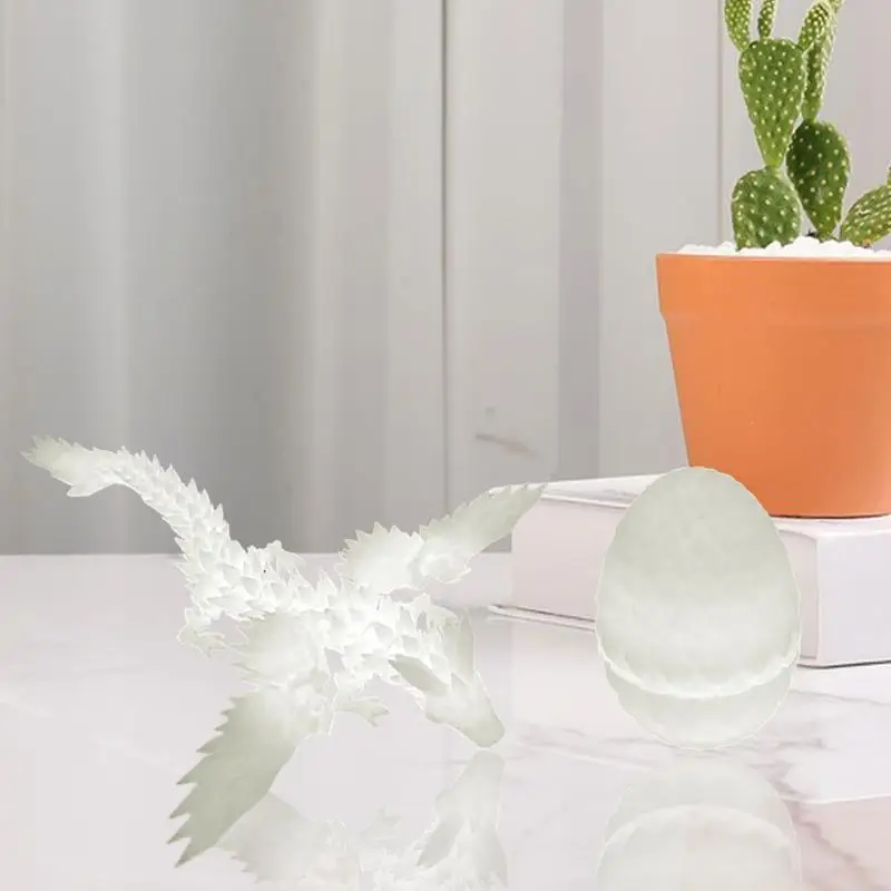 드래곤 에그 3D 인쇄 드래곤 장식품 어린이를위한 관절 액션 서프라이즈 크리 에이 티브 스트레스 릴리프 장난감 부활절 Stuffers
