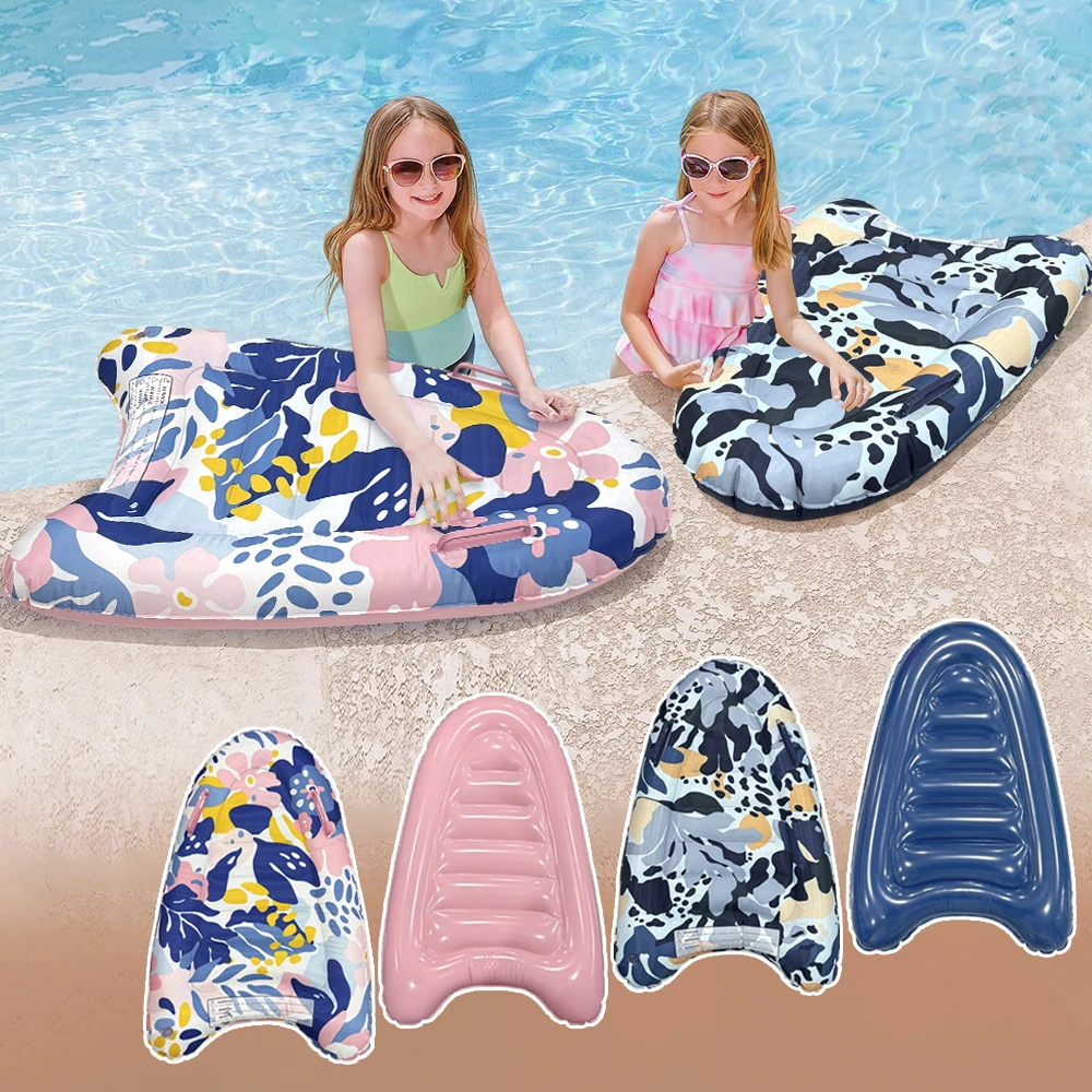 1pc portátil pvc inflável crianças prancha para treinamento de natação, festa na piscina e diversão na praia-brinquedo de água de verão para crianças