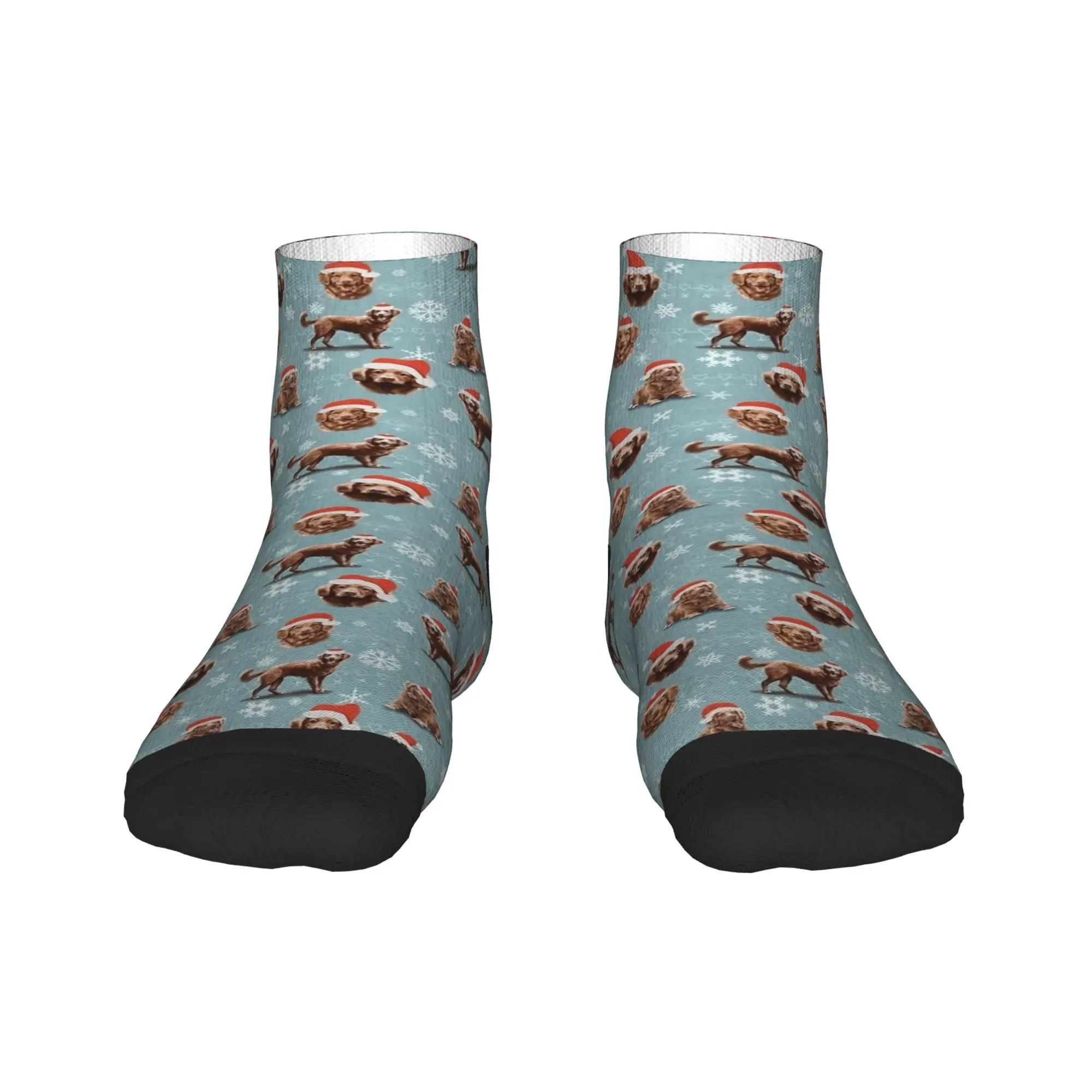 عيد الميلاد نوفا سكوتيا بطة Tolling المسترد الكلب الكاحل الجوارب عدم الانزلاق جودة لينة الجري الجوارب للزوجين الربيع جورب #2