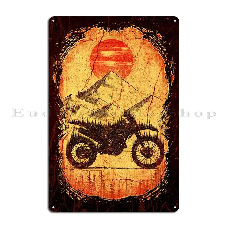 Vintage Enduro Metal Plaque Poster Pub Club Home Party Plates Designer Tin Sign Poster