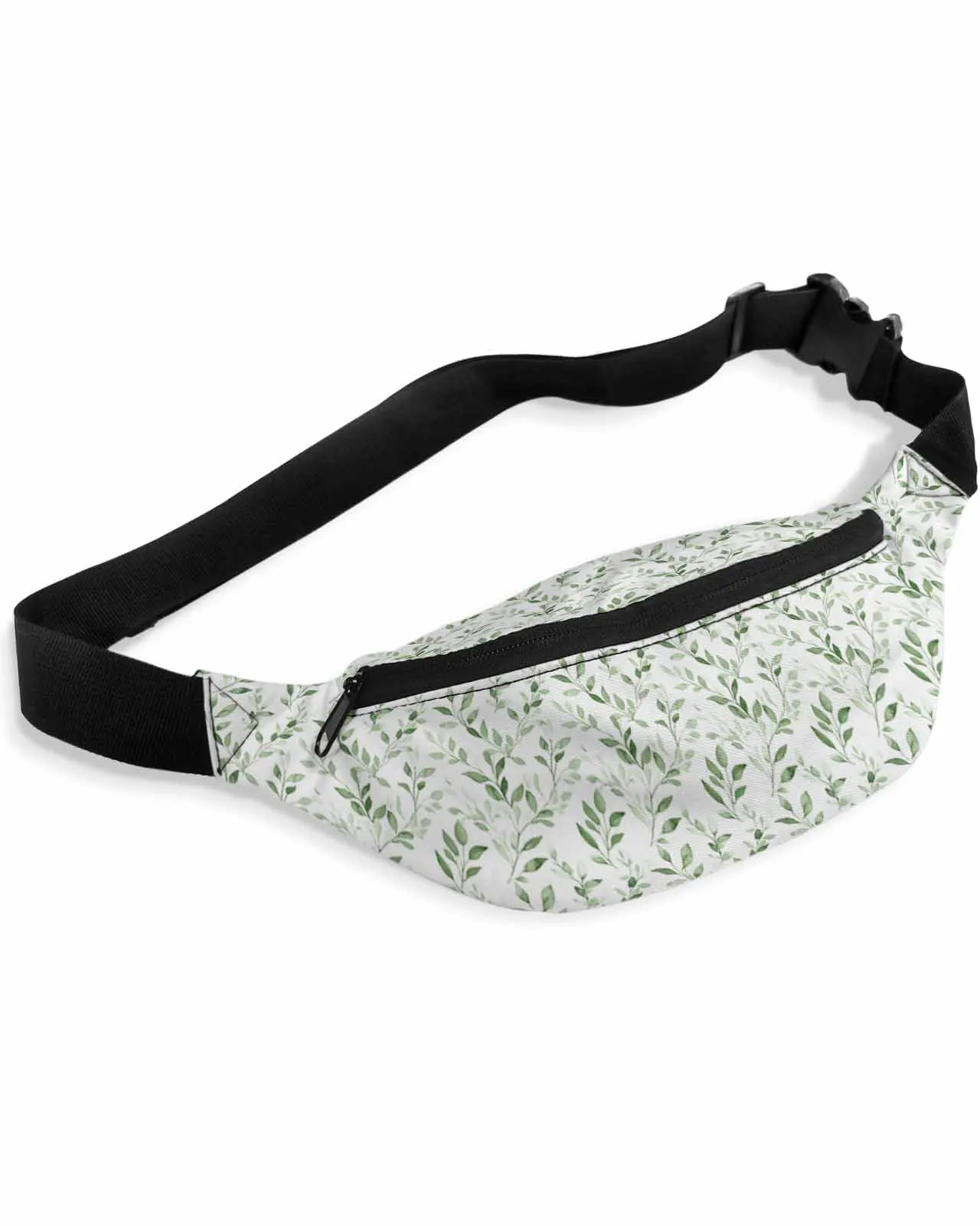 

Modernism Country Style Leaf Plant Waist Bag Women Men Belt Bags Large Capacity Waist Pack Unisex Crossbody Chest Bag