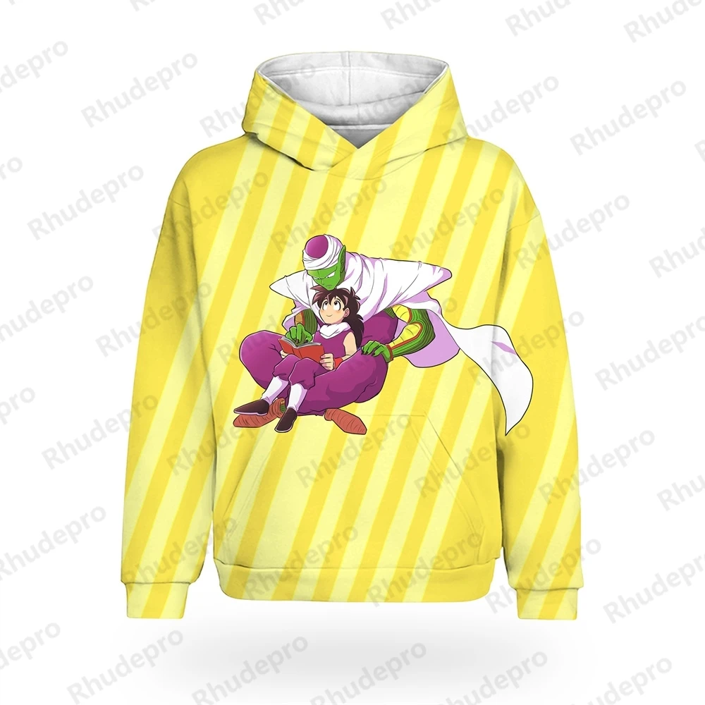 Мужская толстовка с капюшоном, уличная одежда DragonBallZ Y2k 100-5XL, топы с длинными рукавами в стиле Гоку, новый стиль хип-хоп в стиле Харадзюку