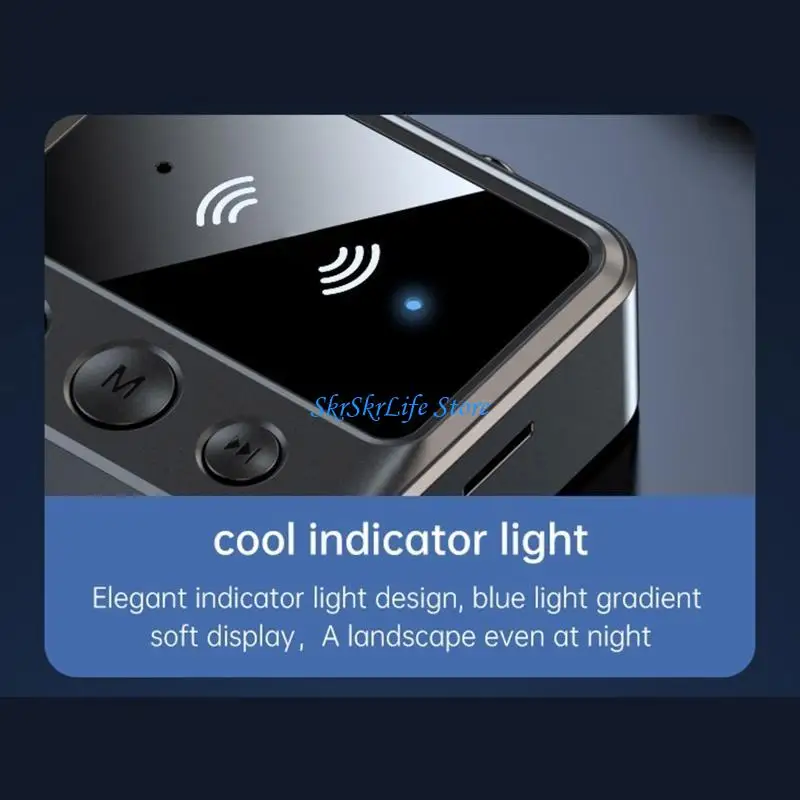 E65E LED Display BT5.1 Transmitter Receiver 3.5 Aux R/L RCA TF Wireless Adapter