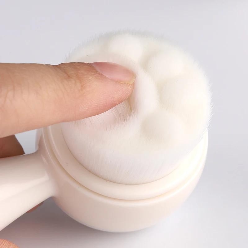 1pc Facial Cleansing Brush 2 In 1, Face Exfoliating Pore Deep Cleansing Brush, Ultra Fine Soft Bristle Dual Face Wash Brush