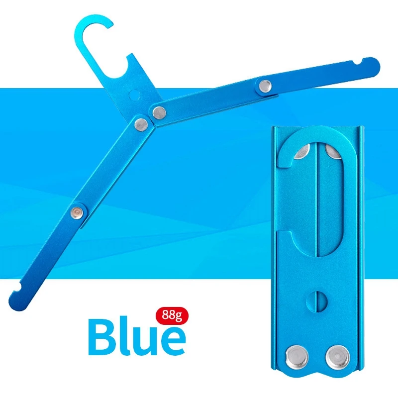 ที่แขวนเสื้อโค้ทแบบพกพา4ชิ้นอะลูมินัมอัลลอยไม้แขวนเสื้อพับได้หลากสีสำหรับแขวนกลางแจ้ง