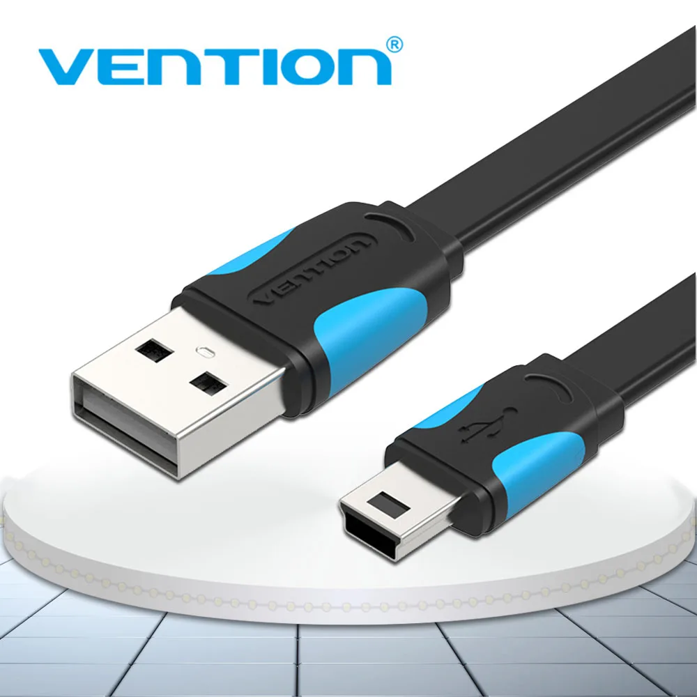 Vention przewód USB Mini Mini USB na USB szybki kabel danych do ładowania na telefon komórkowy aparat cyfrowy HDD odtwarzacz MP3 MP4 tablety GPS