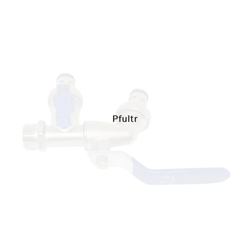 

1 шт. кран-распределитель из цинкового сплава для садового полива, с двойным управлением, один вход и два выхода, двойной ниппельный кран