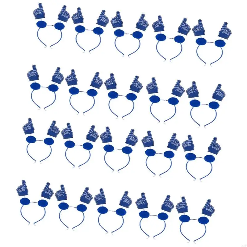  Kids Unisex Sports Fan Hairband Soft Plush Material Soccer Cheer Fan Theme Party School Activity