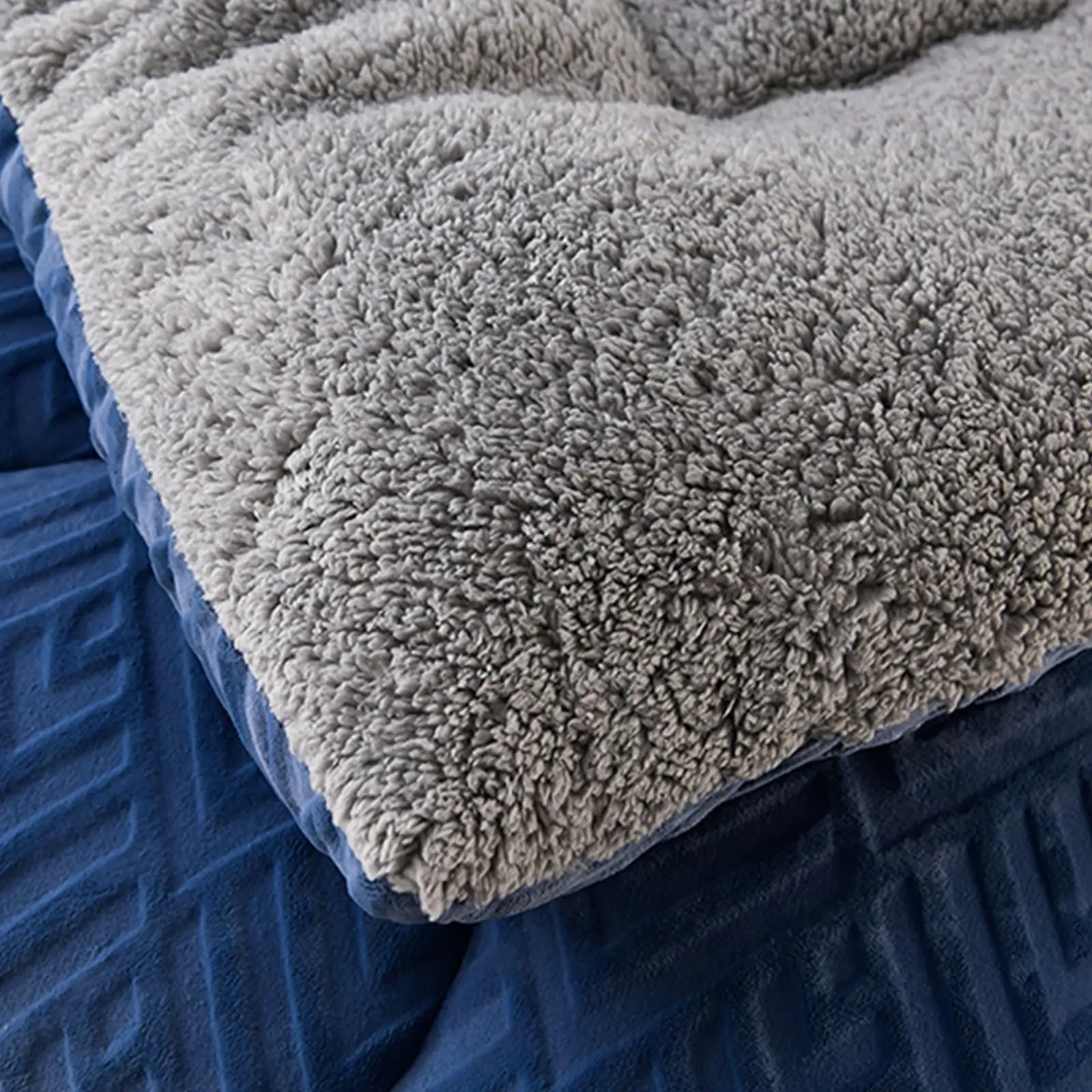 الشتاء الفراش سميكة لحاف بطانية سميكة الدافئة الفانيلا الصوف المعزي لليالي الباردة مجموعة لحاف السرير لحاف البطانيات #5