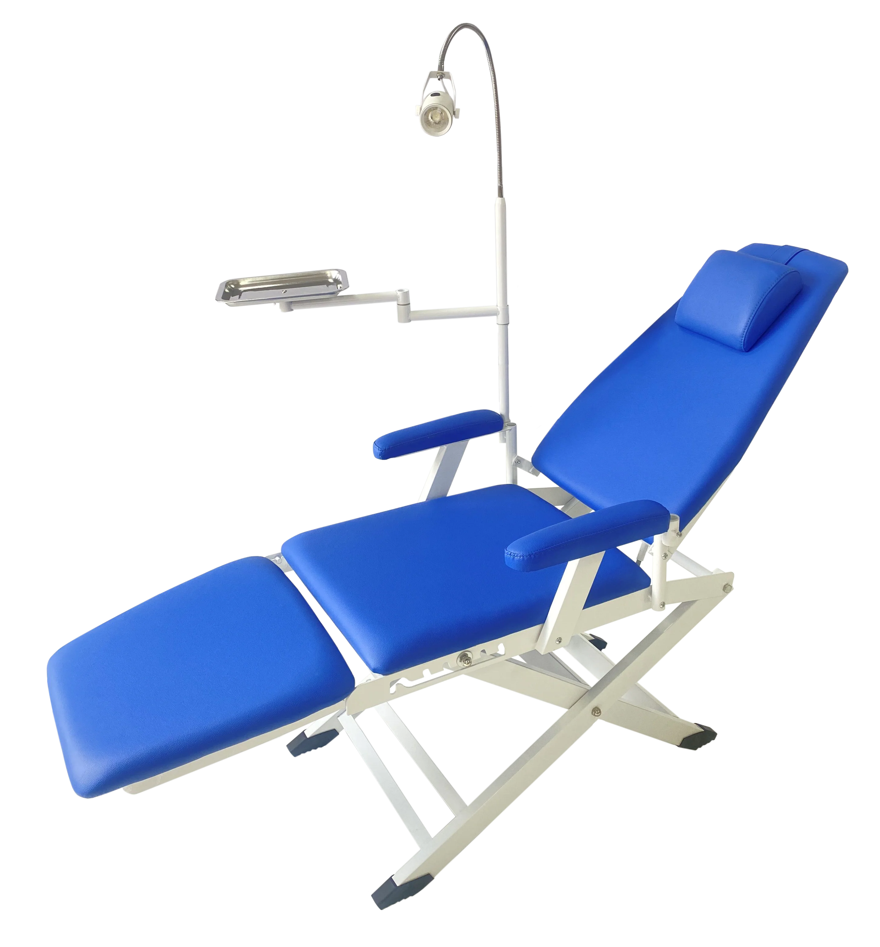 LK-A37C Pro كرسي De-ntal المحمول كرسي De-ntal في الهواء الطلق مع صينية المصباح كرسي المريض المحمول De-ntal