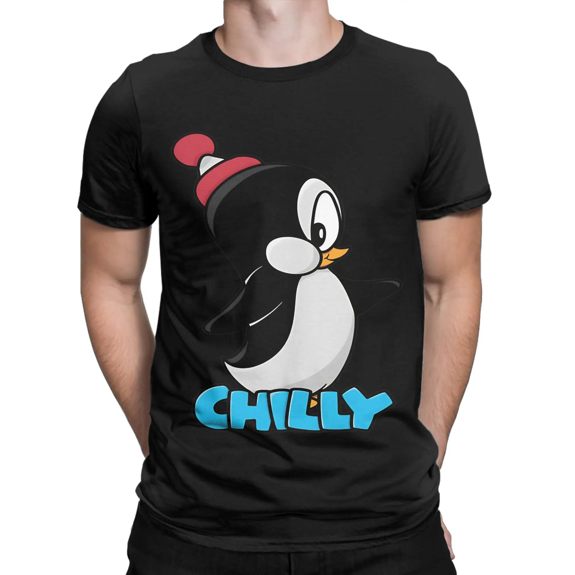 Chilly Willy 4 Essential Shirt Funny Graphic 100% Cotton T-Shirt Chilly Willy Tops Tees For Men