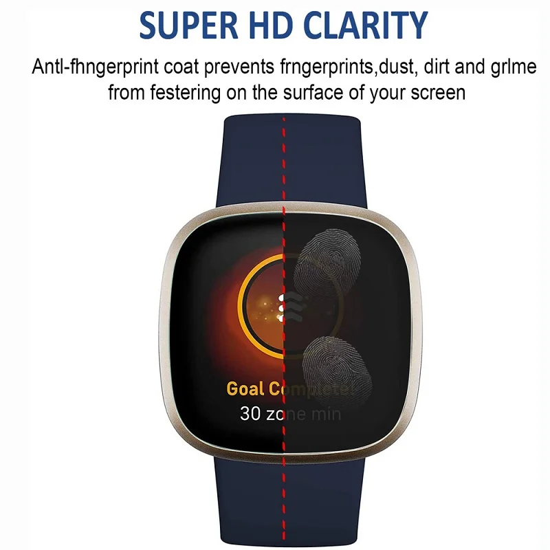 Pellicola protettiva idrogel per Fitbit Versa 4 3 2 pellicola salvaschermo (non vetro) per Fitbit Sense 2 Versa 4 3 2 pellicola
