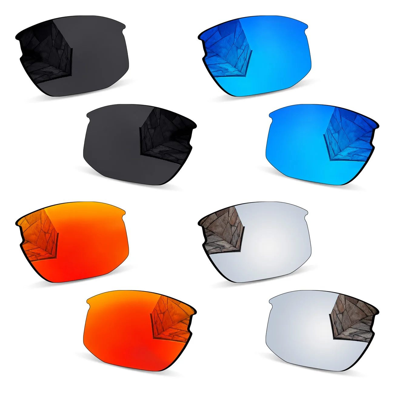 

Thickness of 1.5MM Polarized Replacement Lenses for Oakley Mercenary Asian Fit OO9424F Sunglasses-Multi Colors