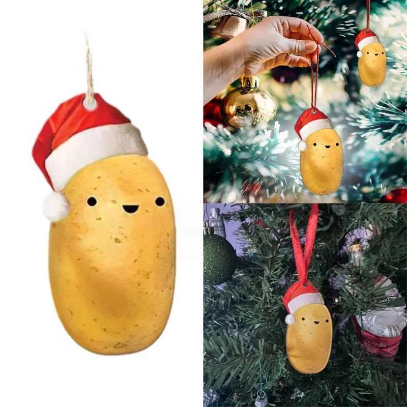 Acrylic Christmas Decorative Potato Plate Ornaments Classical and Durable Hanging Decorations for Indoor Outdoor Use