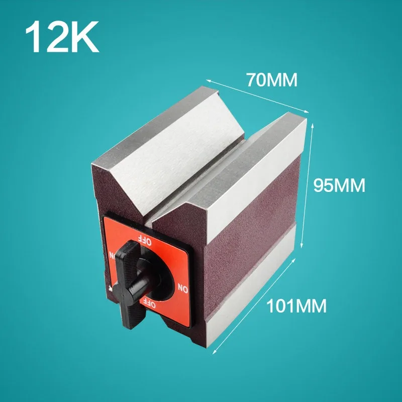 Magnetic V-shaped block Triangle table Magnetic V-shaped table cutting line with  iron 7K line Magnet V-shaped block
