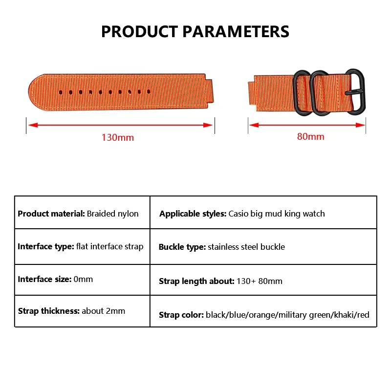 Nylon Watchband for Casioak GA-110/100/120 DW-5600/5035/5610 GA-800 810 Bracelet Strap Band Casioak Strap Accessories