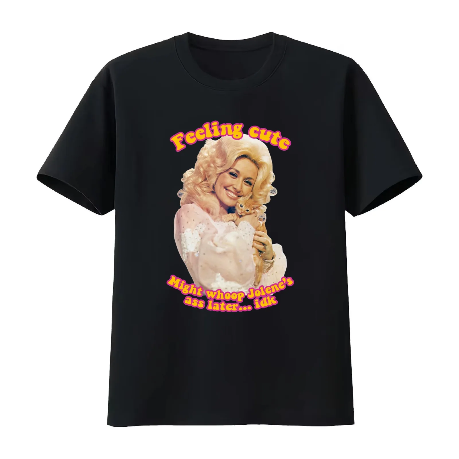 Dolly Love and Life T-Shirt Summer Casual Cotton Tee Oversized Streetwear Tops Vintage Graphic Print Loose Fit Short Sleeve