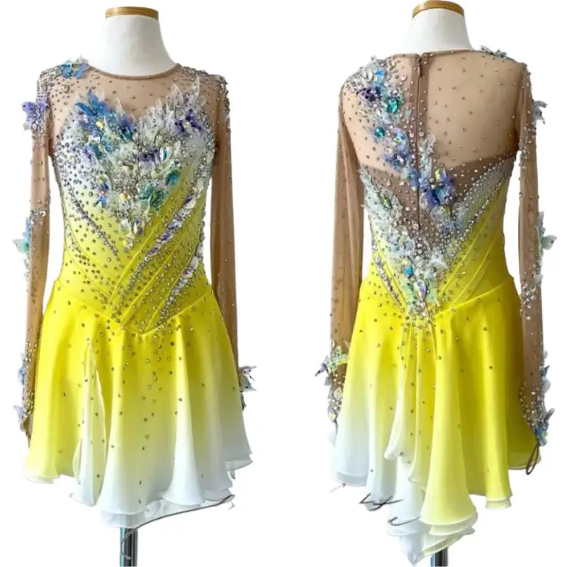 

Новая одежда для художественной гимнастики для детей и женщин, художественный экзамен, черлидинг, конкурентоспособная одежда для аэробики