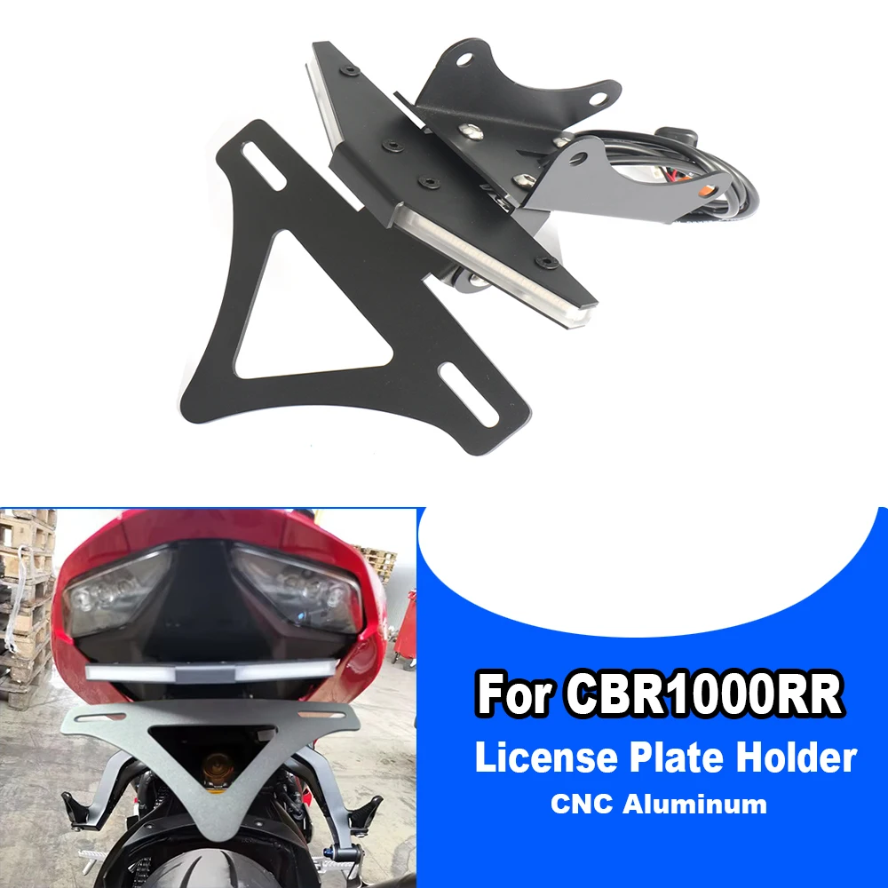 

For Honda CBR1000RR CBR 1000RR 2020 2021 2022 2023 Motorcycle Integrated License Plate Holder LED Tail Lights Turn Signal Light