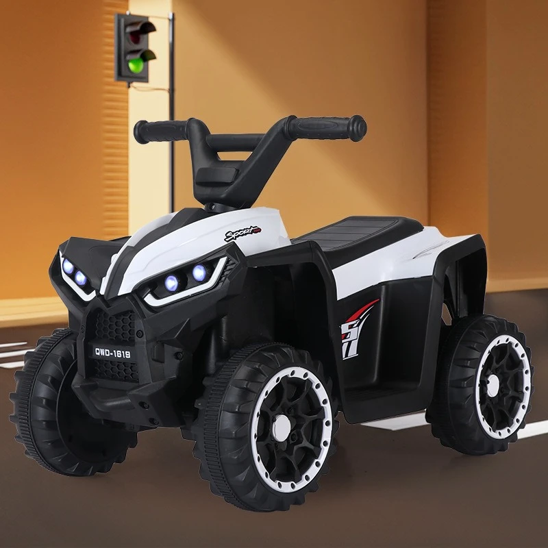 سيارة شاطئ كهربائية للأطفال ذات 4 عجلات من 3 إلى 12 سنة - مضادة للانزلاق مع وقت تشغيل 60 دقيقة وسعة 45 كجم، لعبة ركوب قابلة لإعادة الشحن في الهواء الطلق