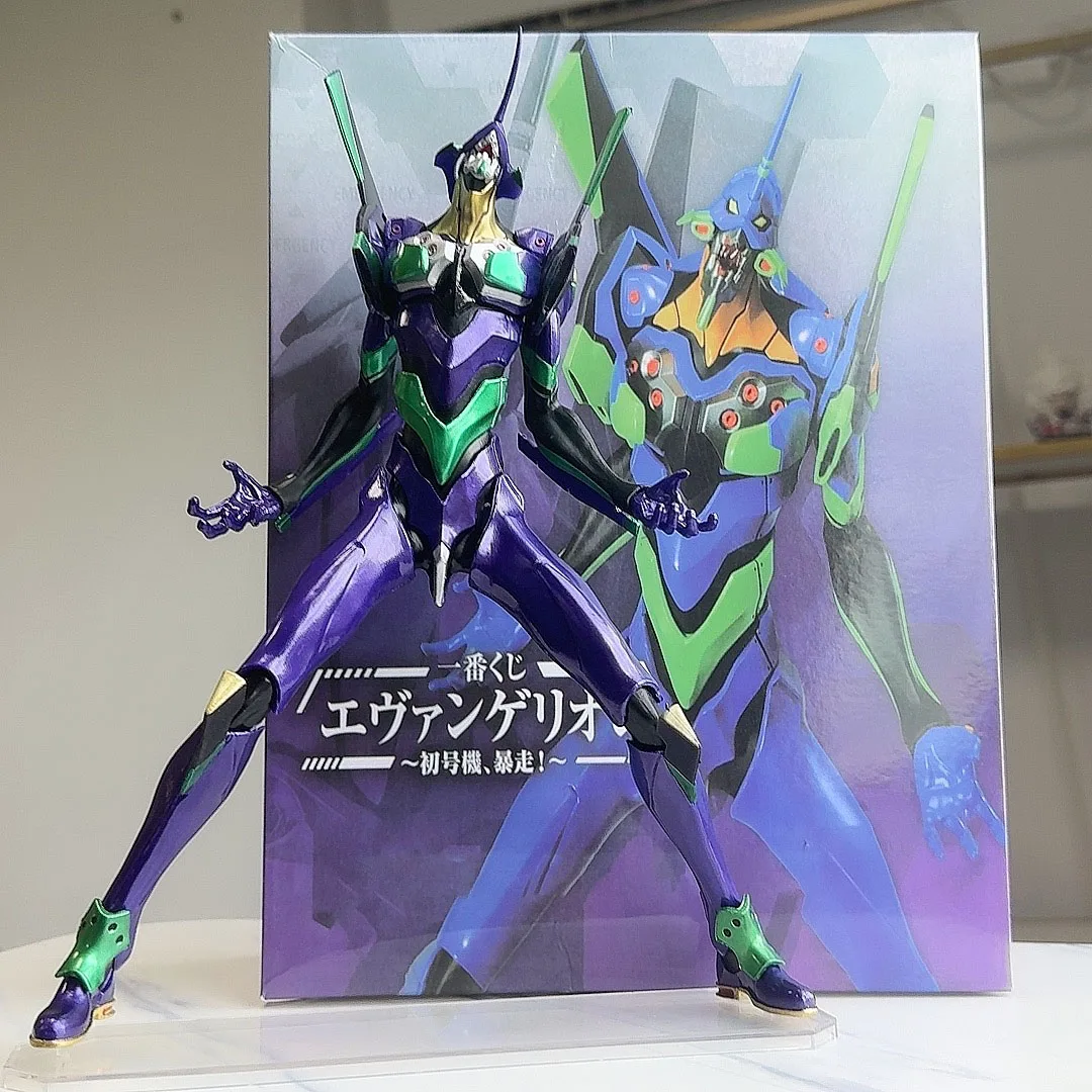 30CM EVA Neon Genesis Evangelion Warrior Electroplated Color Rampage Initial Machine Purple Mantis Yamaguchi style Handmade Doll