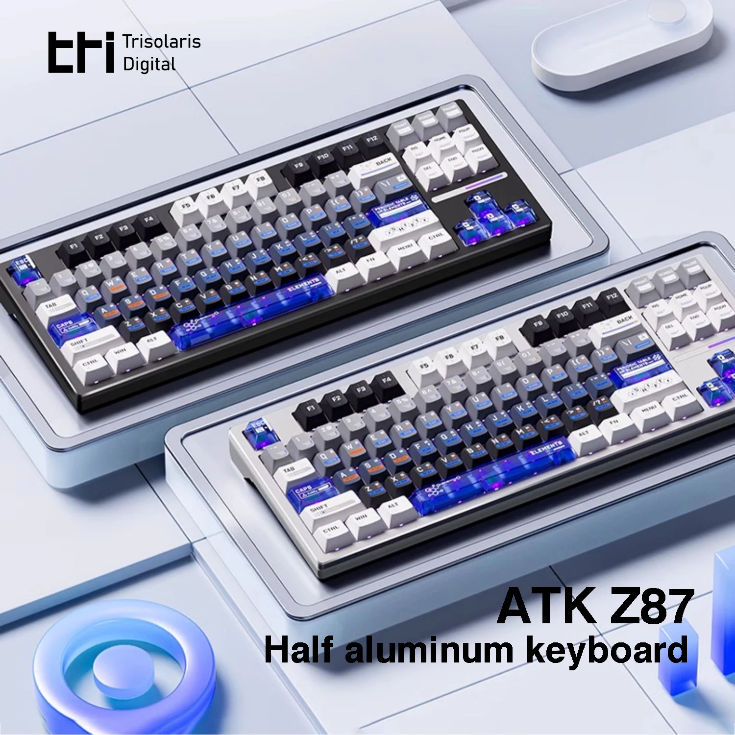 

VGN ATK Z87 PRO Mechanical Keyboard Aluminum Alloy Wireless Bluetooth 3mode Esports Chip 1MS Delay Customized PC Gaming Keyboard