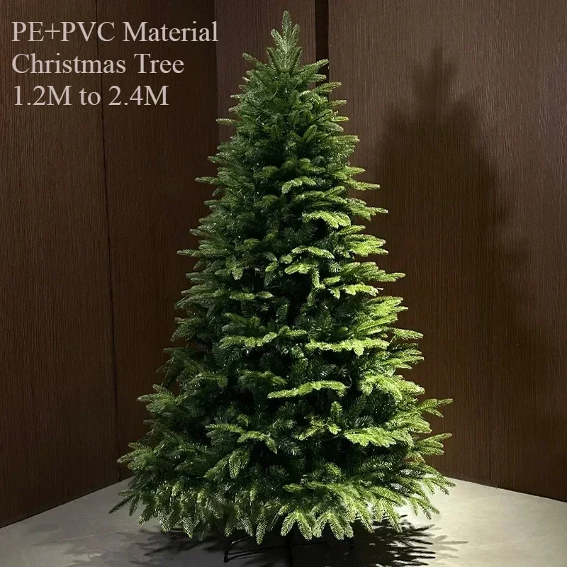 

Artificial Christmas Tree PE+PVC Encryption with LED Lights Large Christmas Home Decoration New Year Christmas Tree 1.2m To 2.4m