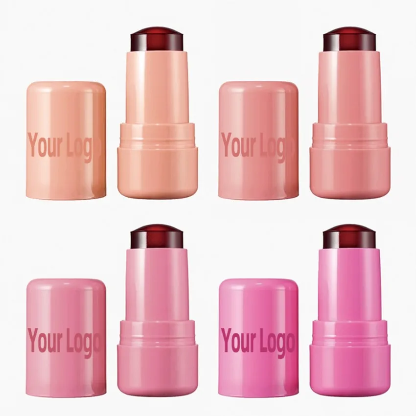 Private Label 4colors Q Elastic Jelly Blush Stick Smooth Moisturizing Easy To Color Silky Not Easy To Take Off Lasting Makeup