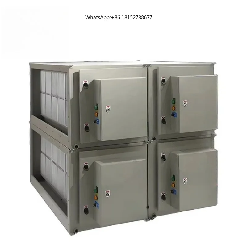 Commercial Kitchen Oil Purifier High Voltage Electrostatic Air Filter Cooking Fume Purifier