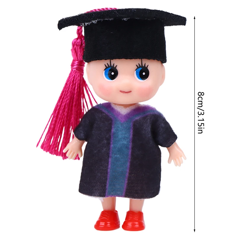 Mini uniforme de célibataire mignon, chapeau de célibataire au beurre, décor à pampilles, ornements de maison de courses, cadeaux de remise des diplômes, ornements de chambre et de bureau, jouet