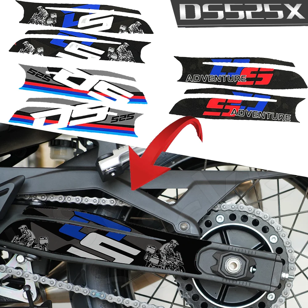 

For Voge 525DSX SwingArm 3M Stickers Motorcycle Accesories Protection Swing Arm Decal Valico DS525X DSX DS X DS525 525X 525 2024