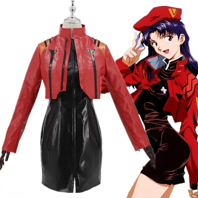 Captain Katsuragi Misato Zerochan Cosplay Costume Jacket Cosplay Woman Halloween Outfit