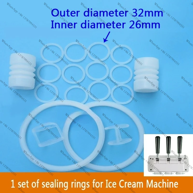 1 Set Ice cream confidential sealing ring, discharge valve rubber ring