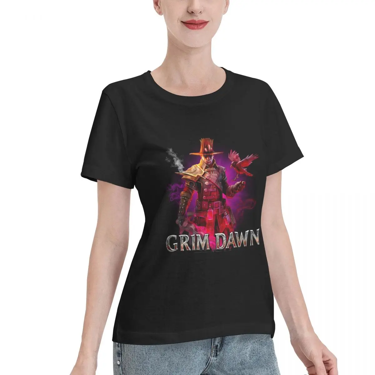 Limited Offer Grim Dawn Exclusive Fan Art Women's T-shirt Modern Travel Wear Top