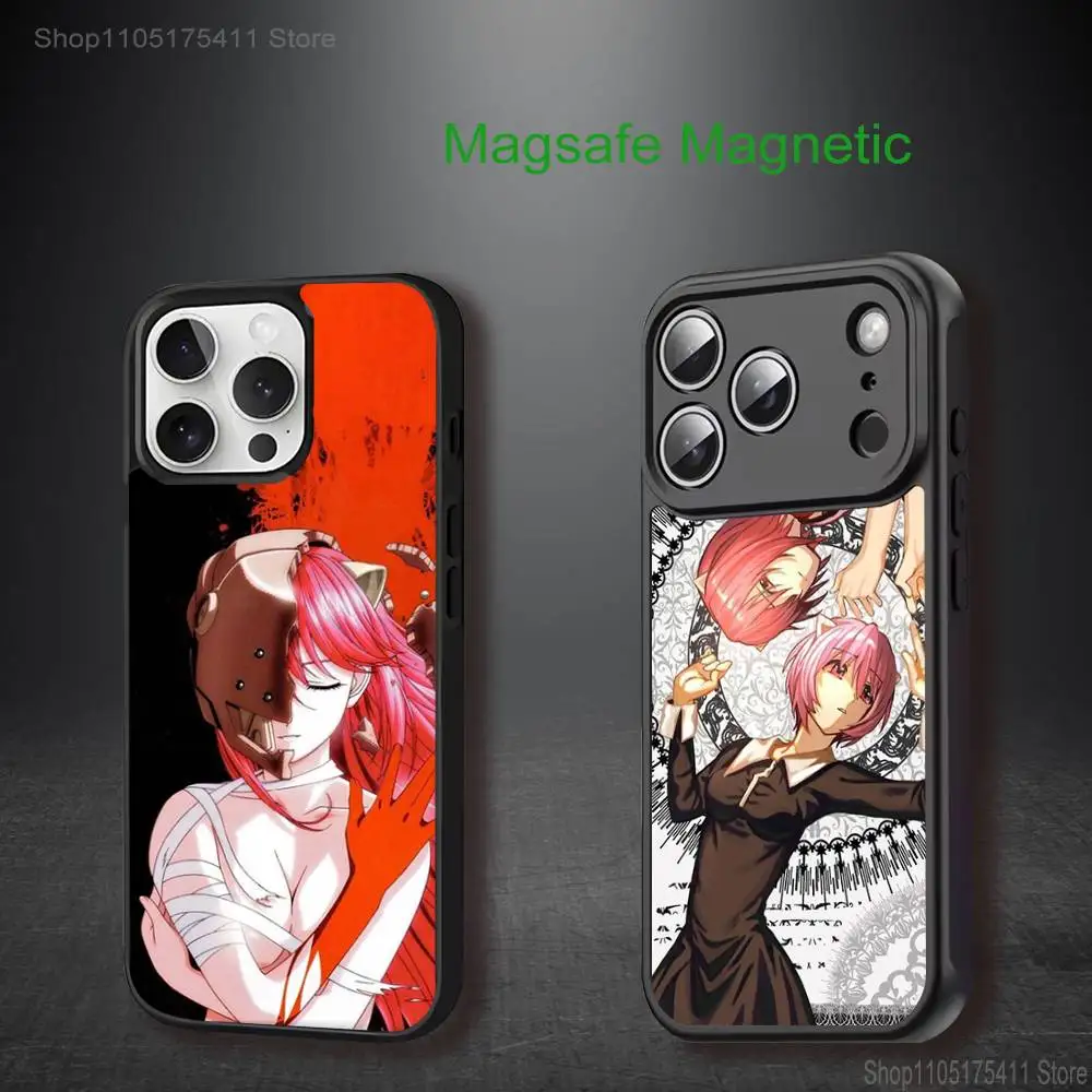 

E-Elfen L-Lied NaNa Phone Case For iPhone 17,16,15,14,13,12,11,Pro,Max,Plus,Mini,SE4,E Magnetic Magsafe Wireless Charging