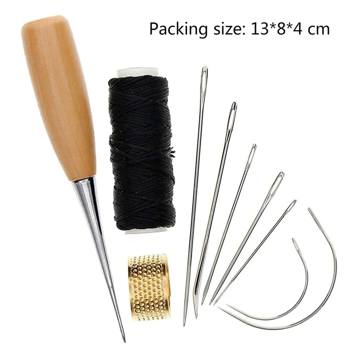 1 مجموعة الخياطة إبرة Awl الجلود الحرفية الخياطة اكسسوارات خياطة الخرامه الخياطة الجلود الحرفية أدوات إصلاح الأحذية الحرفية الخياطة B20
