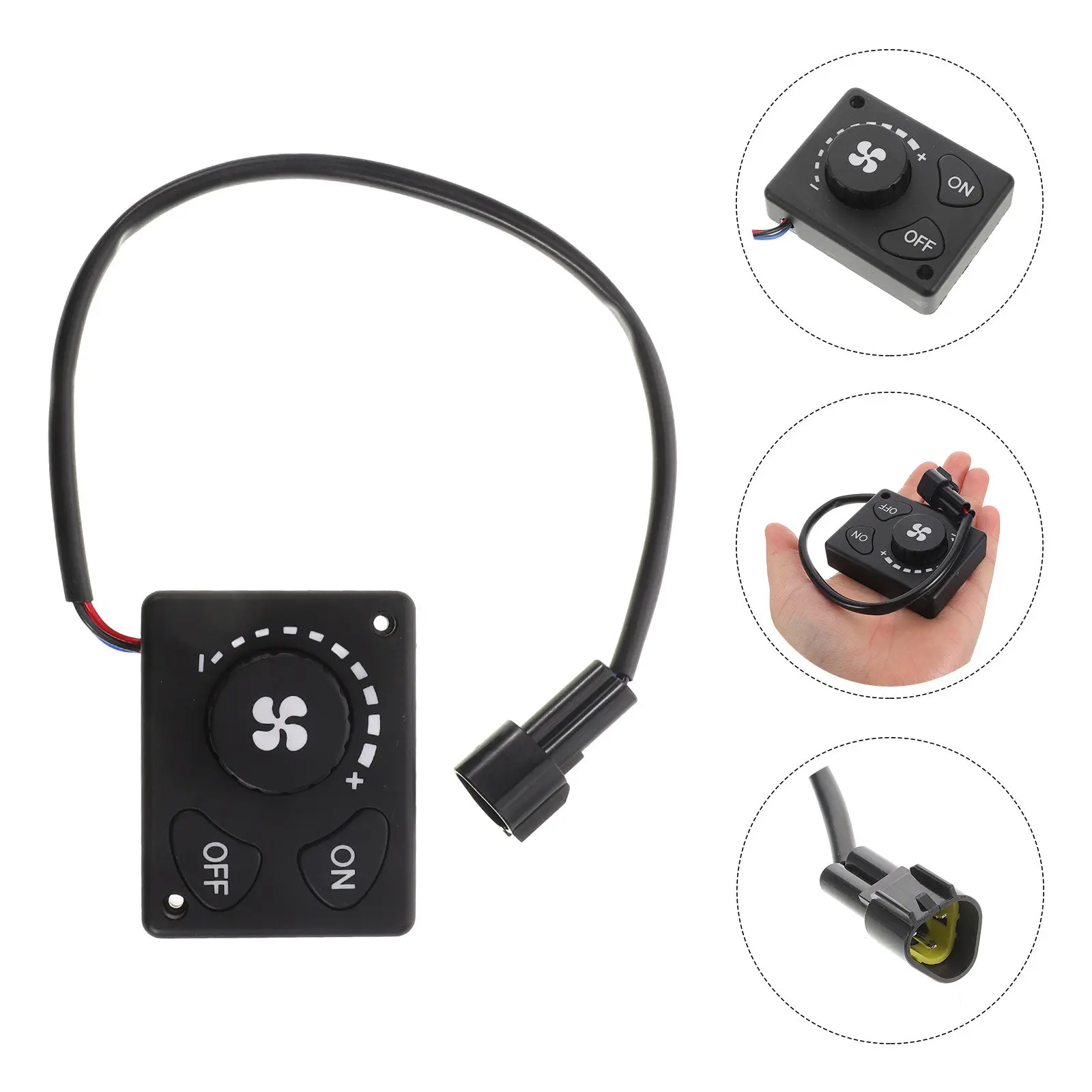 

Parking Air Heater Knob Switch 12V 24V Universal Vehicle Heater Control Knob Controller for Cars Trucks Rvs Easy Installation