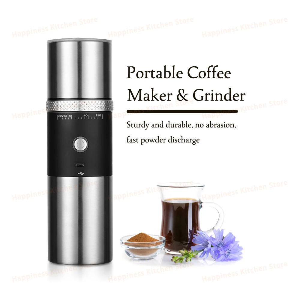 

Electric Integrated Coffee Grinder Coffee Maker 220ML Rechargeable Portable Espresso Maker Coffee Accessories Outdoors